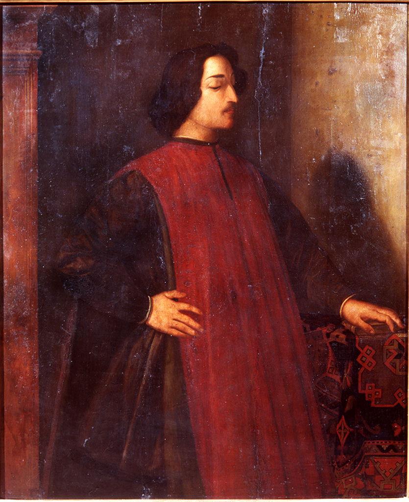 ritratto Giuliano di Piero de' Medici (dipinto) di Santi di Tito (ultimo quarto sec. XVI)