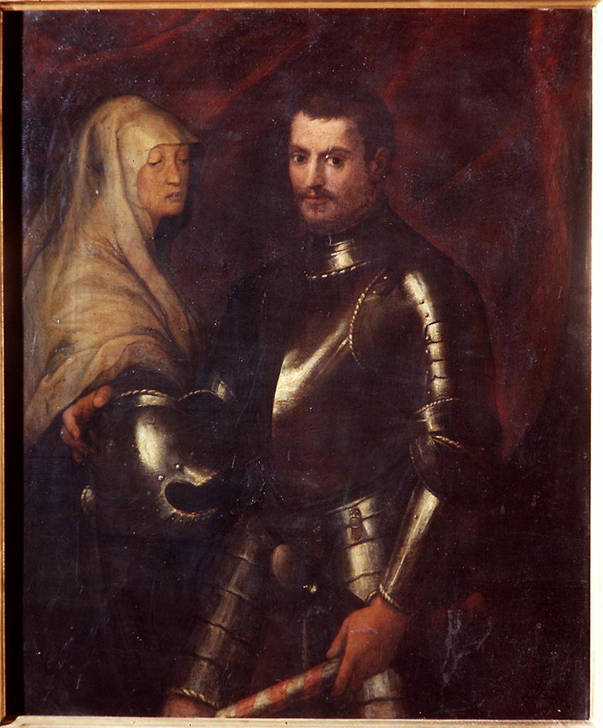 ritratto di Giovanni de' Medici detto Giovanni dalle Bande Nere e di Maria Salviati (dipinto) di Naldini Giovanni Battista (ultimo quarto sec. XVI)
