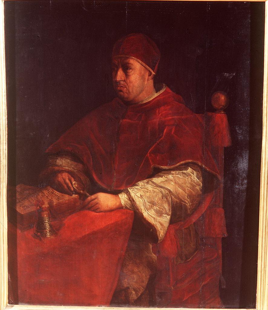 ritratto di papa Leone X (dipinto) di Buti Lodovico (ultimo quarto sec. XVI)