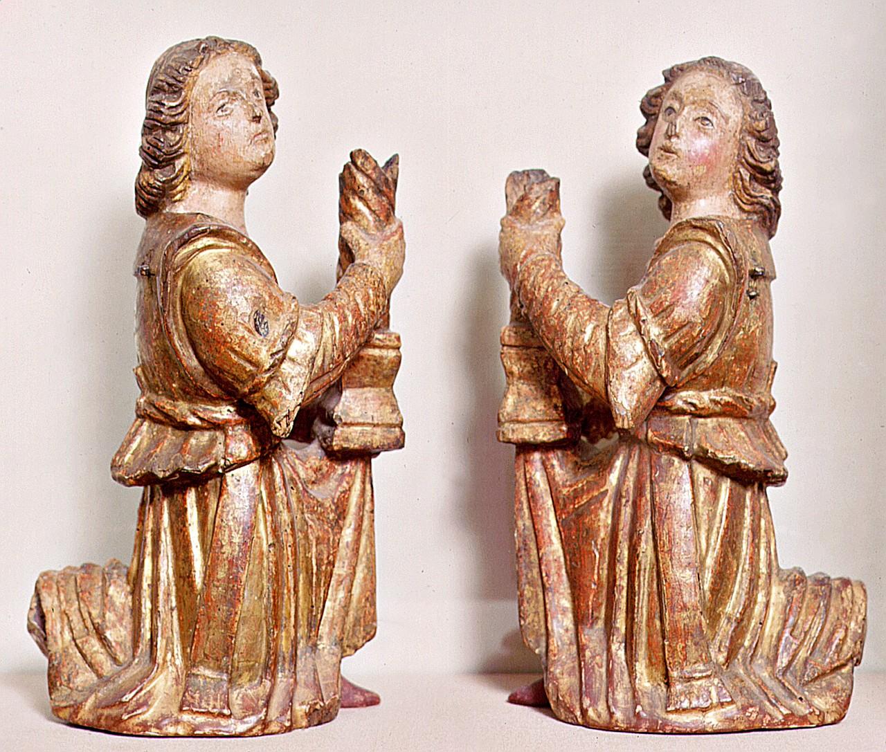 angelo (statuetta portacandelabro, serie) - ambito Italia centro-settentrionale (secc. XV/ XVI)