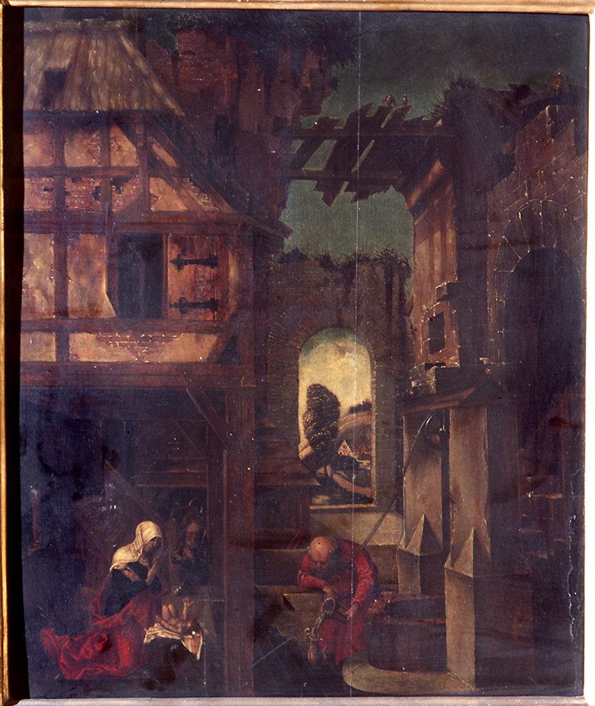 natività di Gesù (dipinto) di Dürer Albrecht (scuola) (sec. XVI)