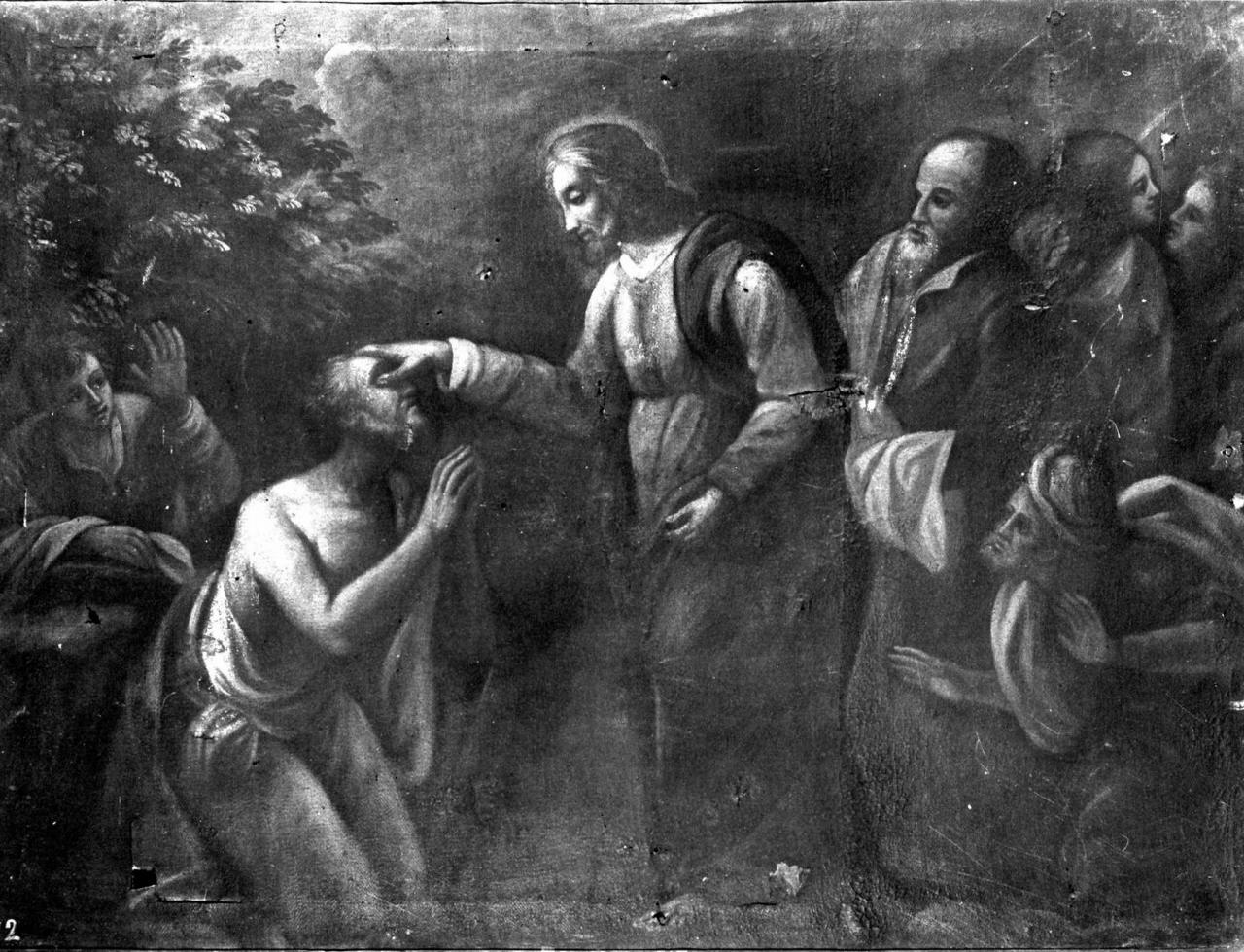 Cristo guarisce un cieco (dipinto) - ambito fiorentino (fine/ inizio secc. XVI/ XVII)