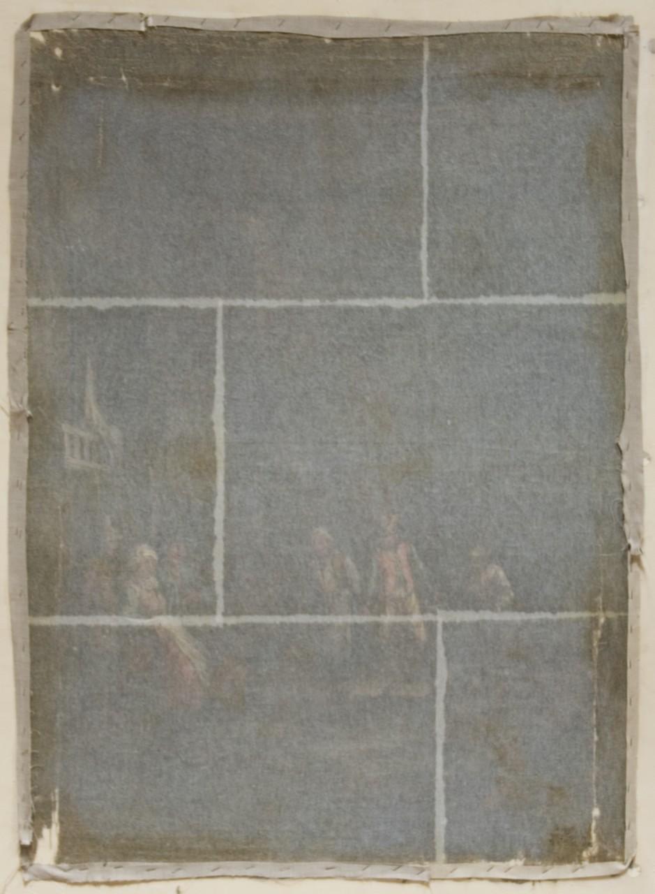 scena paesana (dipinto) - ambito fiammingo (sec. XVII)