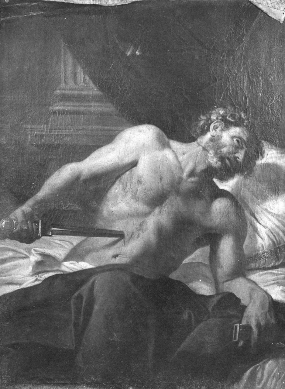 morte di Catone Uticense (dipinto) di Gimignani Giacinto (attribuito) (sec. XVII)