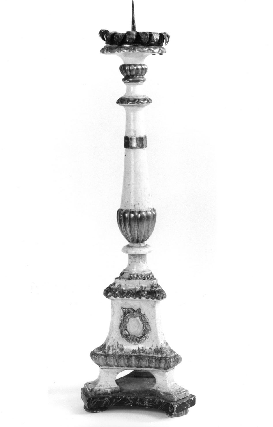 candeliere d'altare - ambito senese (sec. XVIII)