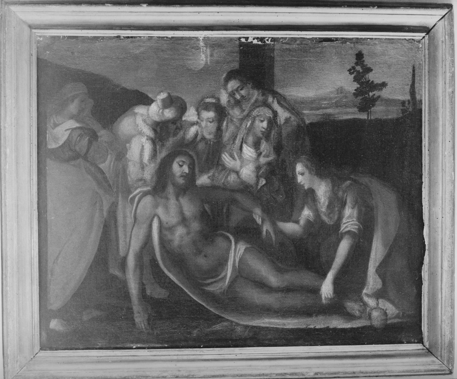 deposizione di Cristo dalla croce (dipinto) - ambito veneto (sec. XVII)