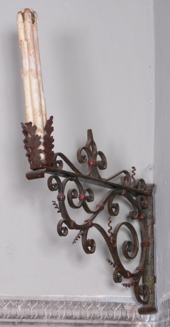 candeliere da parete - bottega senese (secc. XIX/ XX)