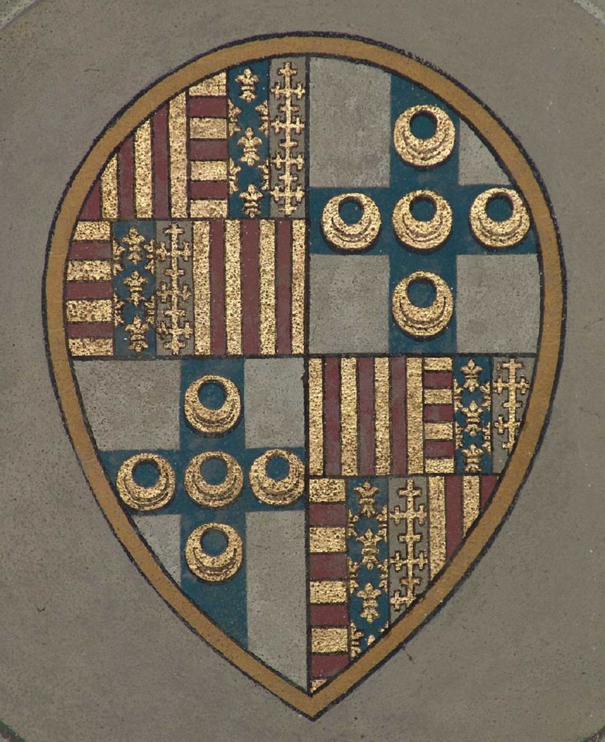 stemma gentilizio della famiglia Piccolomini d'Aragona (dipinto, elemento d'insieme) - ambito senese (sec. XX)