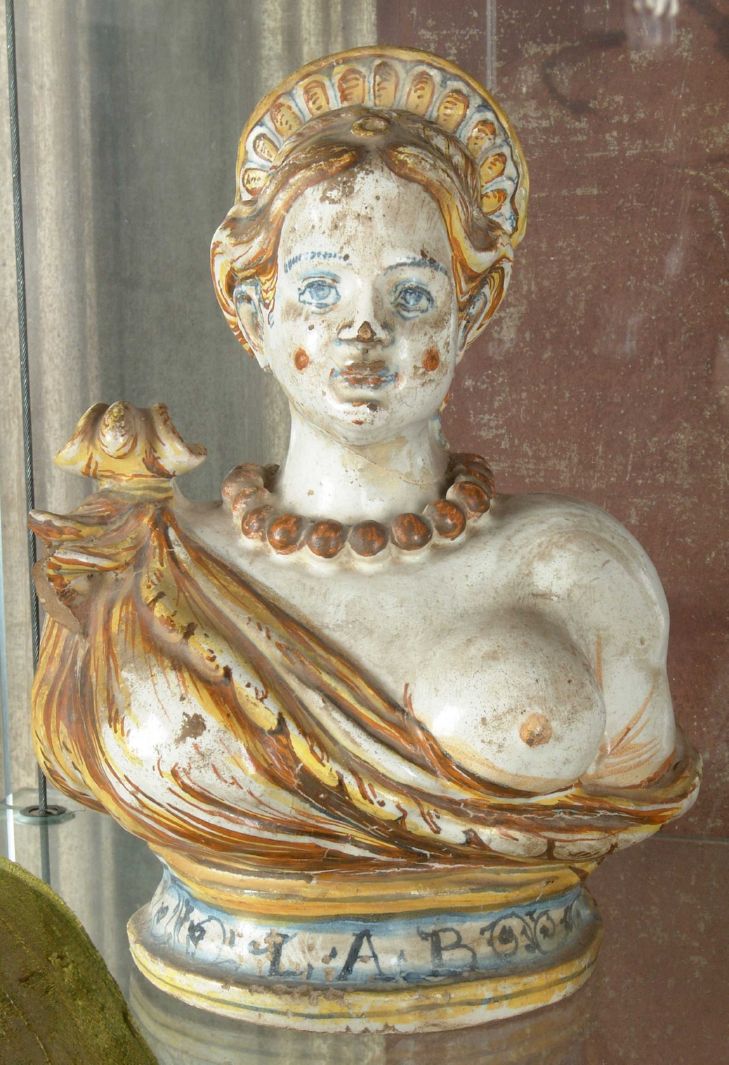 figura muliebre (scultura) - manifattura italiana (sec. XVIII)