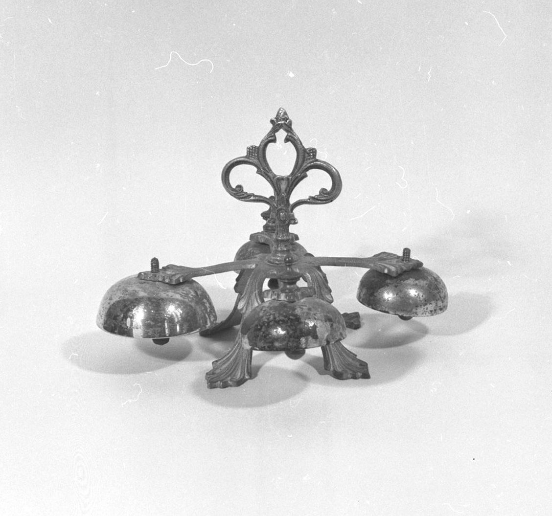 campanello d'altare multiplo - bottega toscana (secc. XIX/ XX)