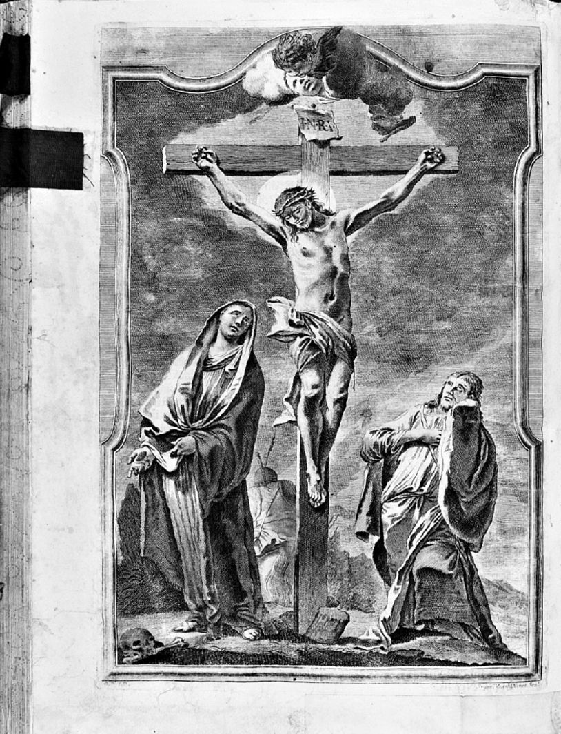 crocifissione (stampa) di Zucchi Francesco (sec. XVIII)