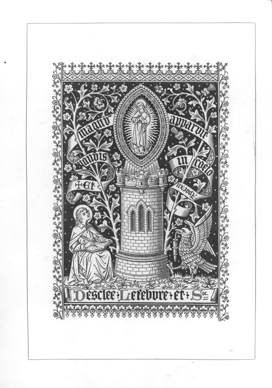 San Giovanni Evangelista (stampa, elemento d'insieme) - ambito fiammingo (fine/inizio secc. XIX/ XX)