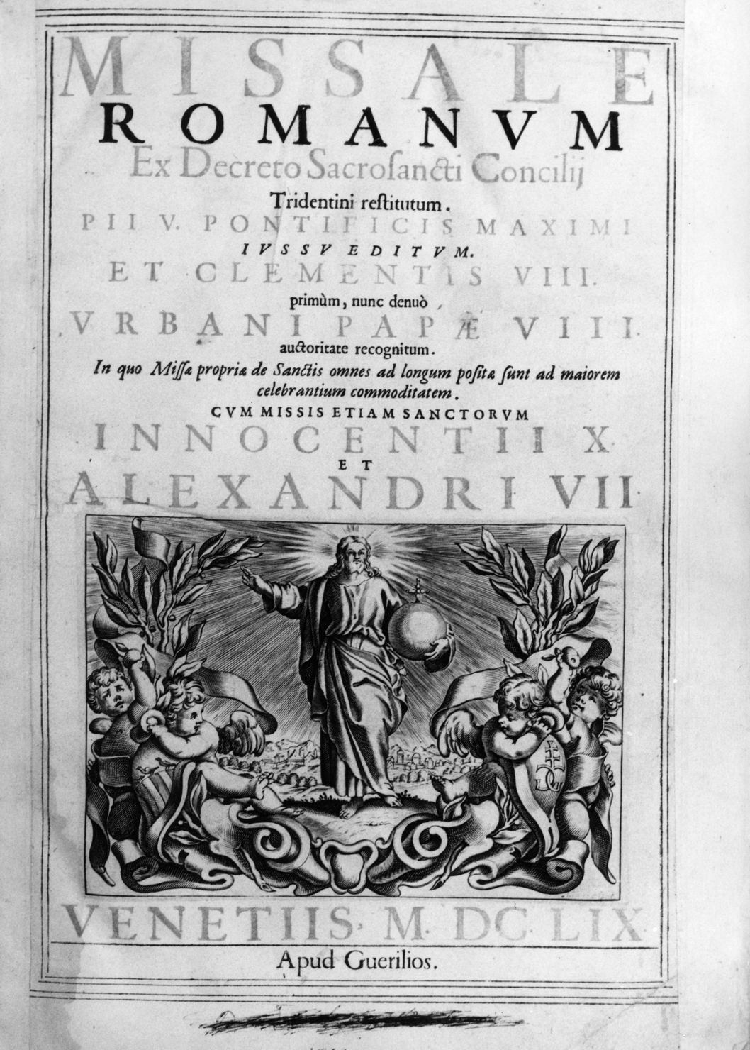 Cristo Salvatore (stampa, elemento d'insieme) di Guerigli Giovanni (terzo quarto sec. XVII)