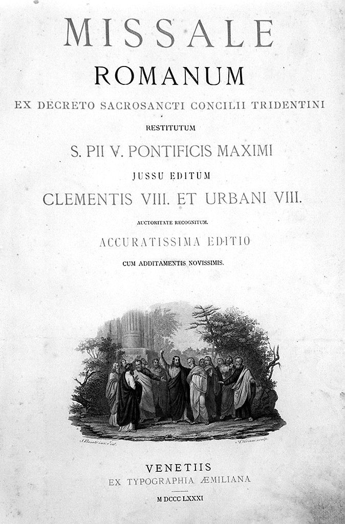 Cristo tra gli apostoli (stampa, elemento d'insieme) di Viviani Antonio, Busato Giovanni (sec. XIX)