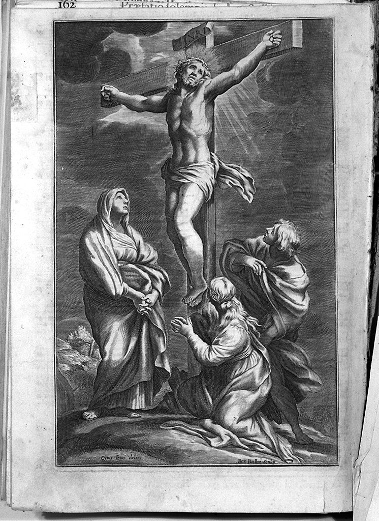 crocifissione (stampa, elemento d'insieme) di Bailliu Barend de, Ferri Ciro (sec. XVII)