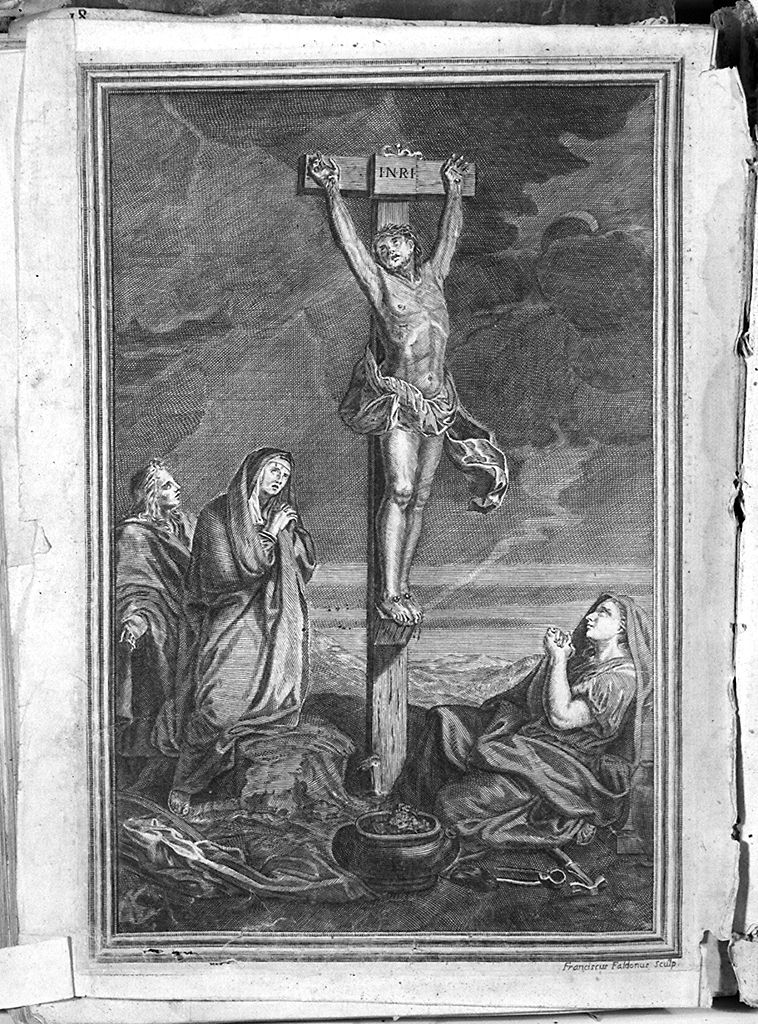 crocifissione (stampa, elemento d'insieme) di Faldoni Francesco (sec. XVIII)