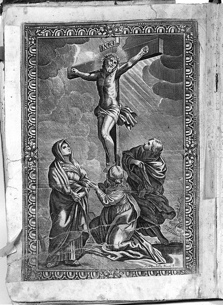 crocifissione (stampa, elemento d'insieme) di Piccini Isabella (sec. XVIII)
