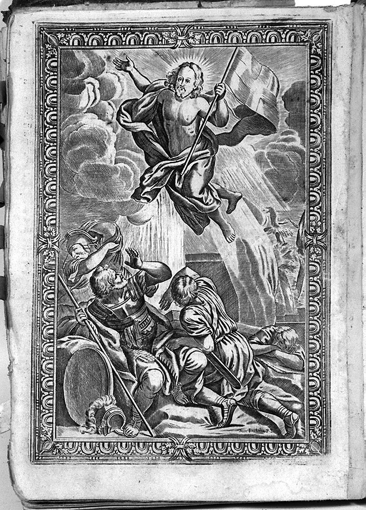 resurrezione di Cristo (stampa, elemento d'insieme) di Piccini Isabella (sec. XVIII)