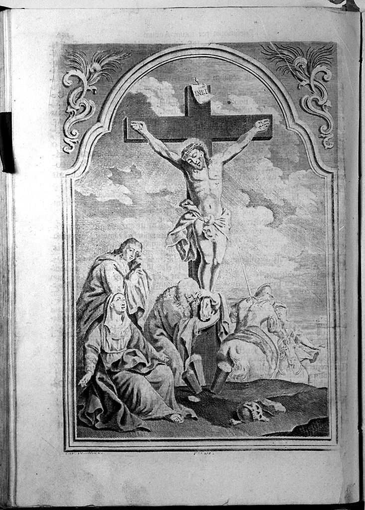 crocifissione (stampa, elemento d'insieme) di Orsolini Carlo (sec. XVIII)