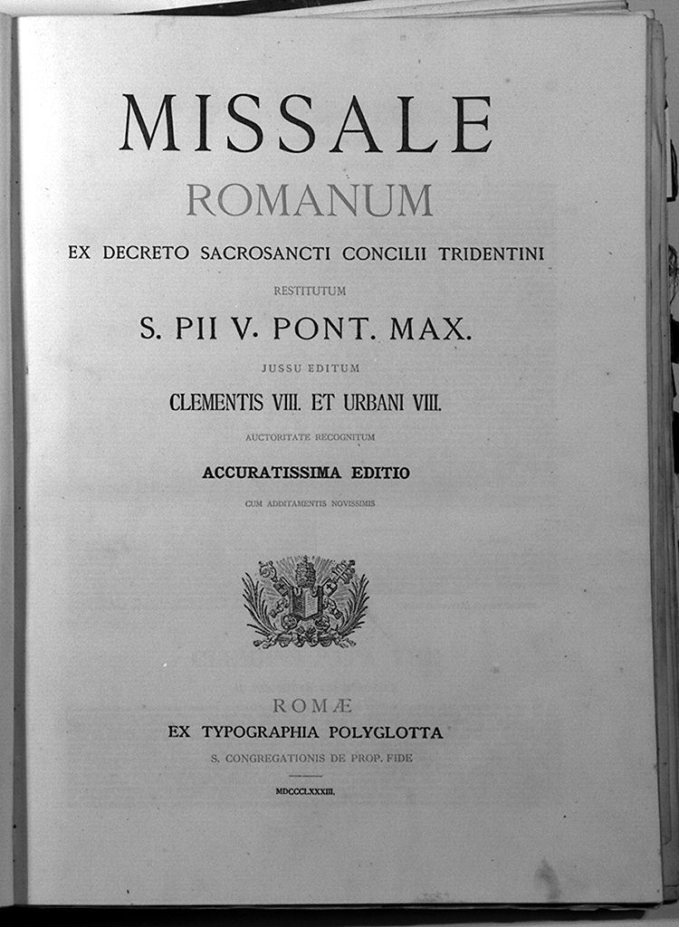 angioletti con insegne papali (stampa, elemento d'insieme) - ambito italiano (sec. XIX)