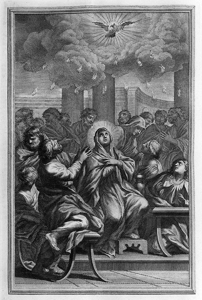 pentecoste (stampa, elemento d'insieme) di Ferri Ciro (sec. XIX)