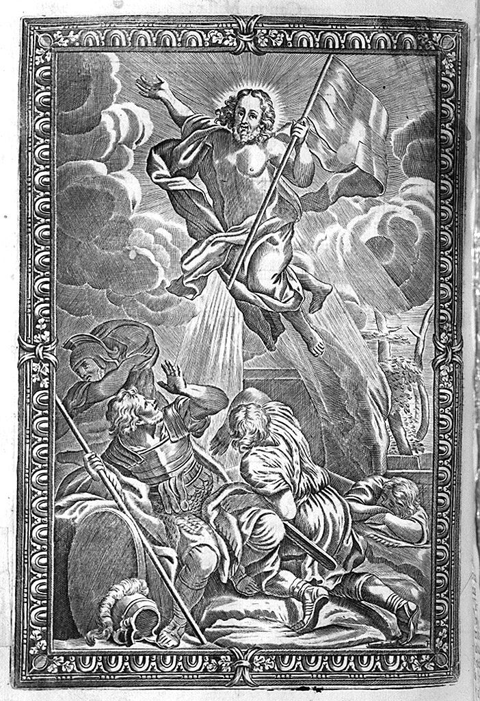 resurrezione di Cristo (stampa, elemento d'insieme) di Piccini Isabella, Ferri Ciro (secc. XVII/ XVIII)