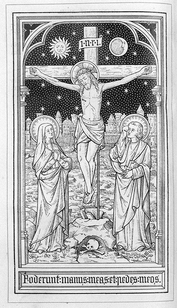 crocifissione di Cristo (stampa, elemento d'insieme) - ambito italiano (sec. XX)