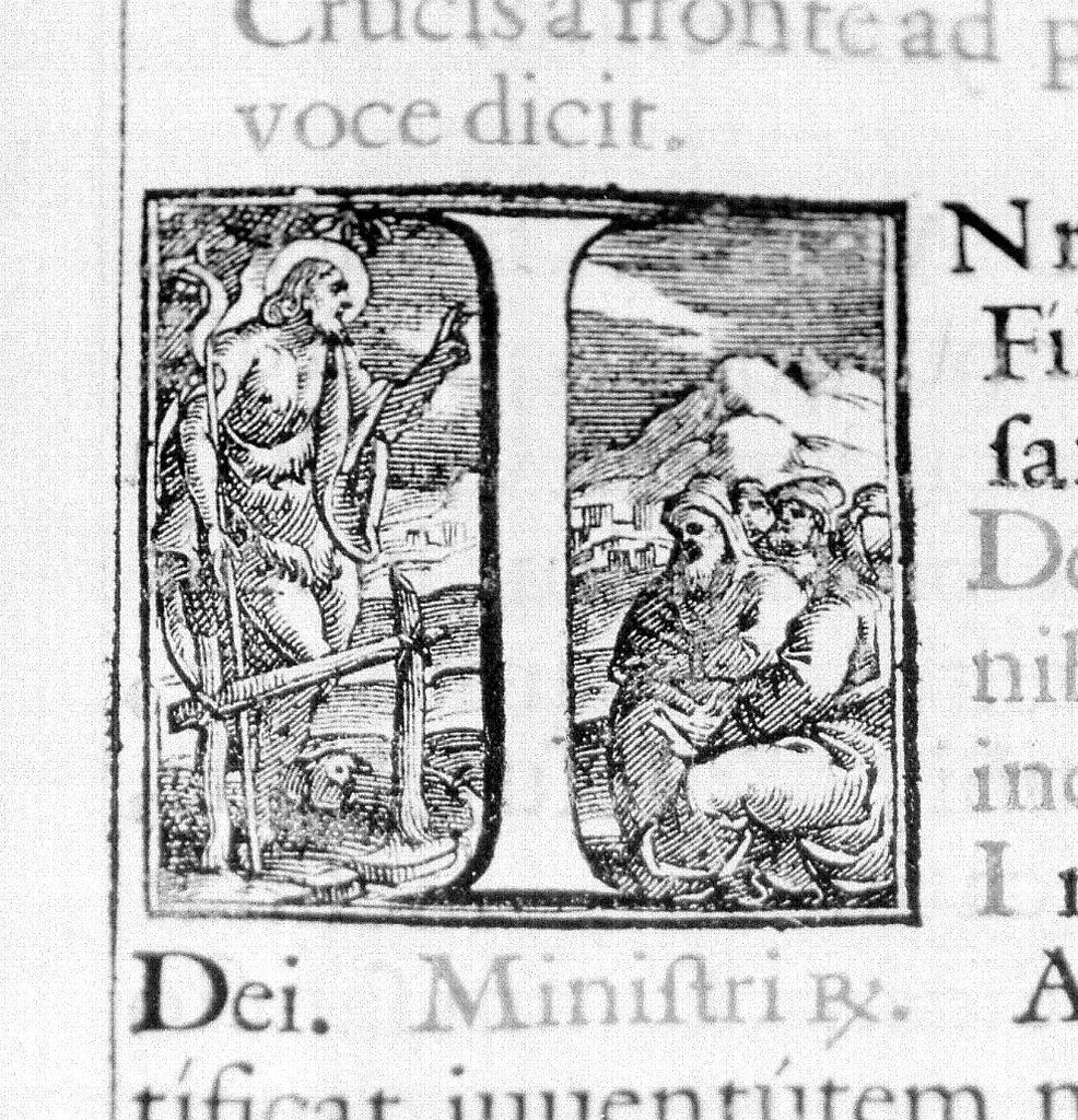 predica di San Giovanni Battista (stampa, elemento d'insieme) - ambito italiano (sec. XVII)