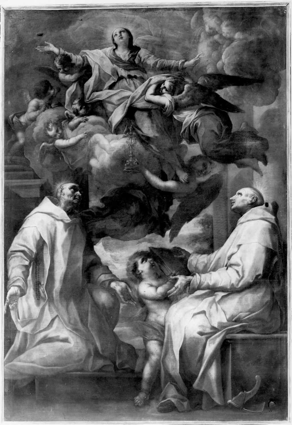 apparizione della Madonna a San Brunone (dipinto) di Nasini Giuseppe Nicola (ultimo quarto sec. XVII)