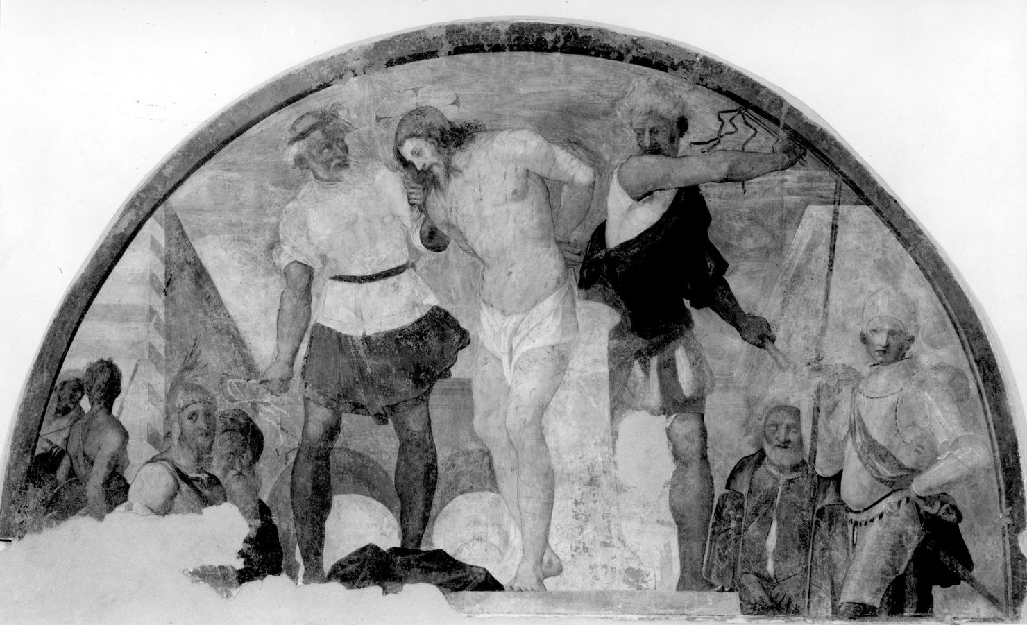 flagellazione di Cristo (dipinto) di Barbatelli Bernardino detto Poccetti (fine/inizio secc. XVI/ XVII)