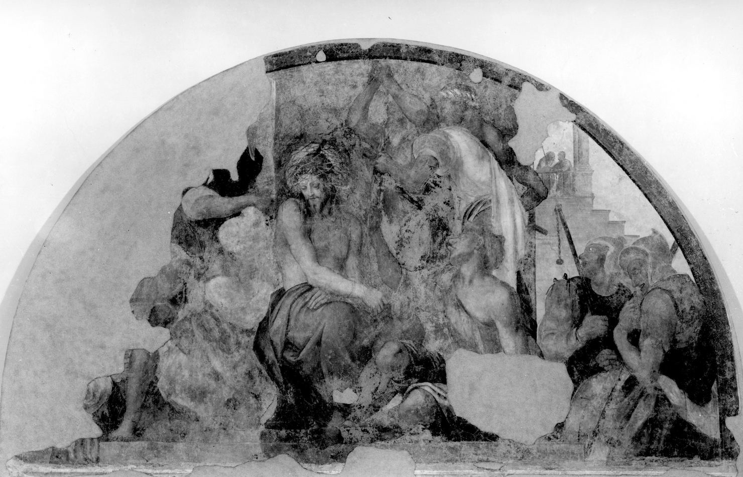 Cristo percosso (dipinto) di Barbatelli Bernardino detto Poccetti (fine/inizio secc. XVI/ XVII)