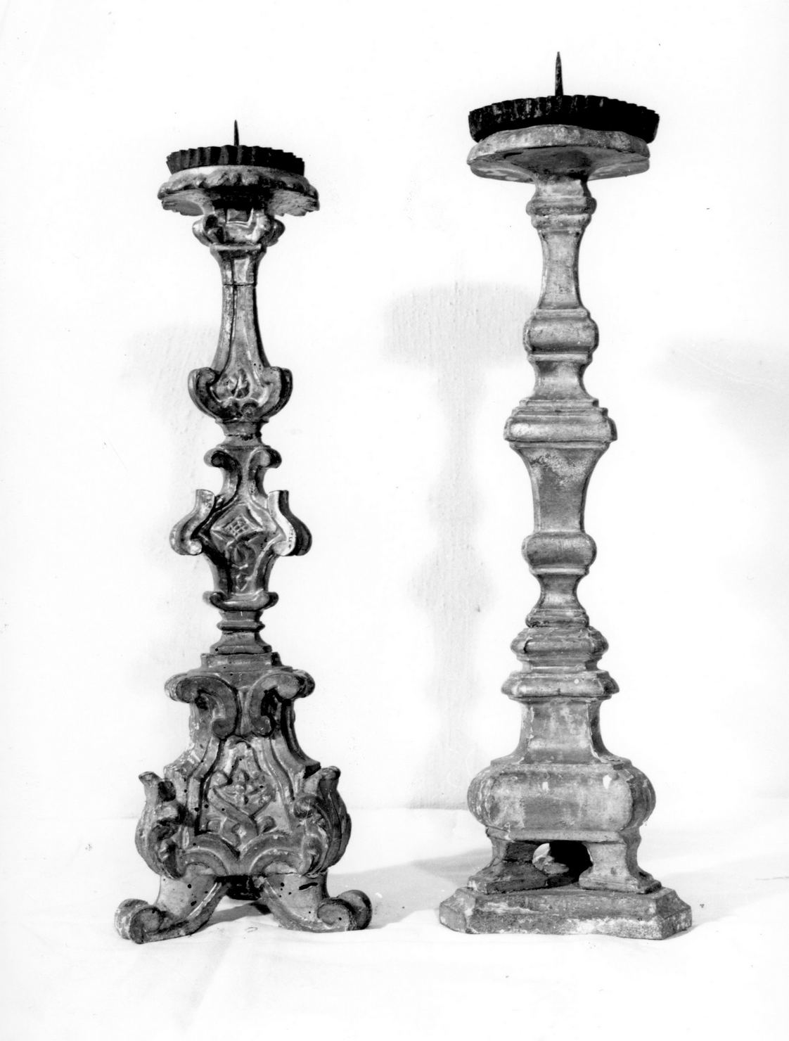 candeliere d'altare - bottega italiana (sec. XVIII)