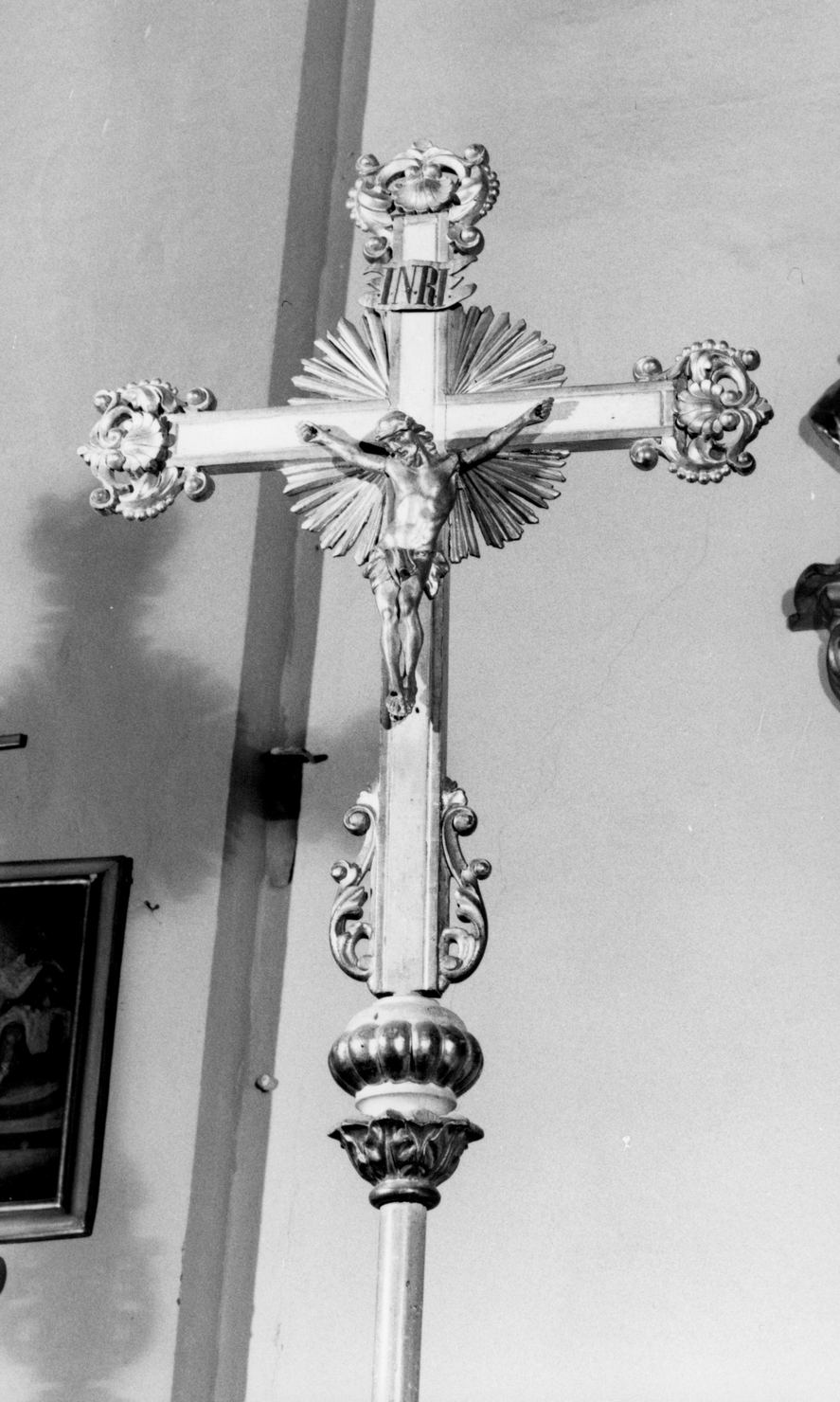 Cristo crocifisso (croce processionale) - bottega italiana (sec. XIX)