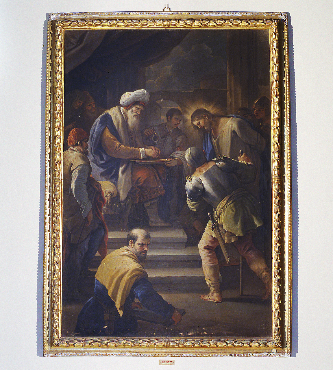 Cristo davanti a Pilato (dipinto, opera isolata) di Giordano Luca (ultimo quarto sec. XVII)