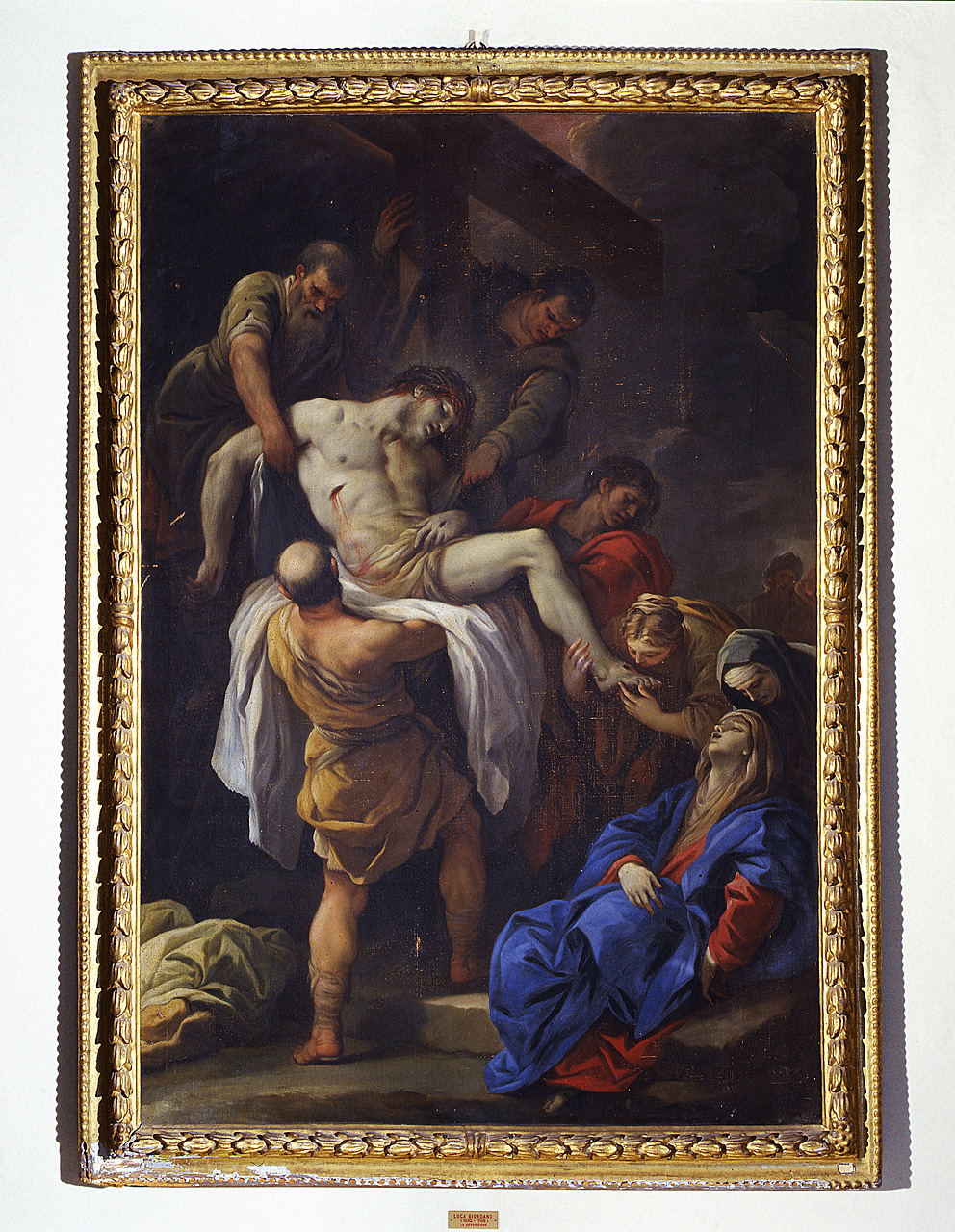 deposizione di Cristo dalla croce (dipinto, opera isolata) di Giordano Luca (ultimo quarto sec. XVII)