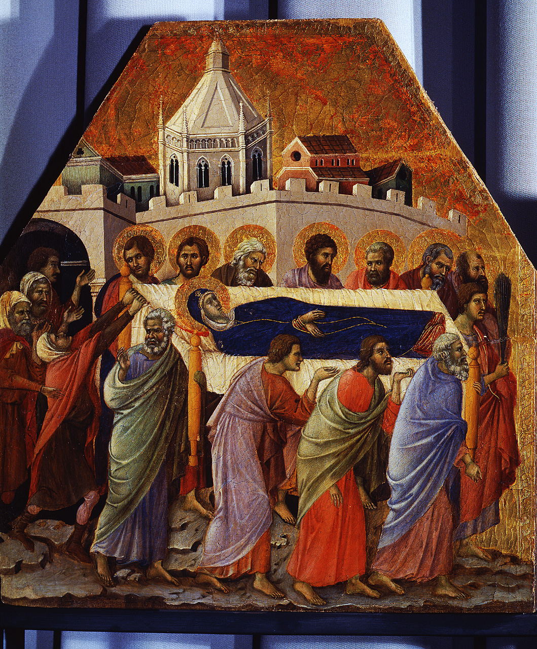 funerali della Madonna (ancona, elemento d'insieme) di Duccio di Boninsegna (primo quarto sec. XIV)