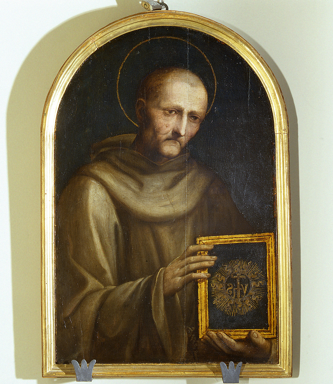 San Bernardino da Siena (testiera di cataletto, elemento d'insieme) di Bazzi Giovanni Antonio detto Sodoma (secondo quarto sec. XVI)