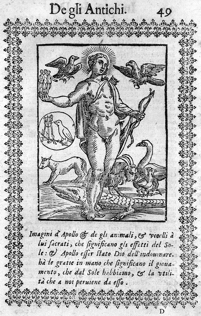 Apollo (stampa, elemento d'insieme) di Ferroverde Filippo (sec. XVII)