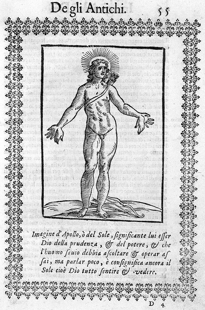 Apollo (stampa, elemento d'insieme) di Ferroverde Filippo (sec. XVII)