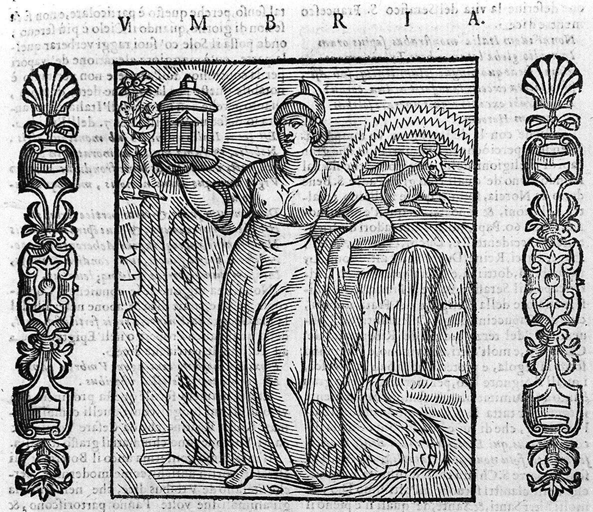 Umbria (stampa, elemento d'insieme) - ambito veneto (sec. XVII, sec. XVII, sec. XVII)