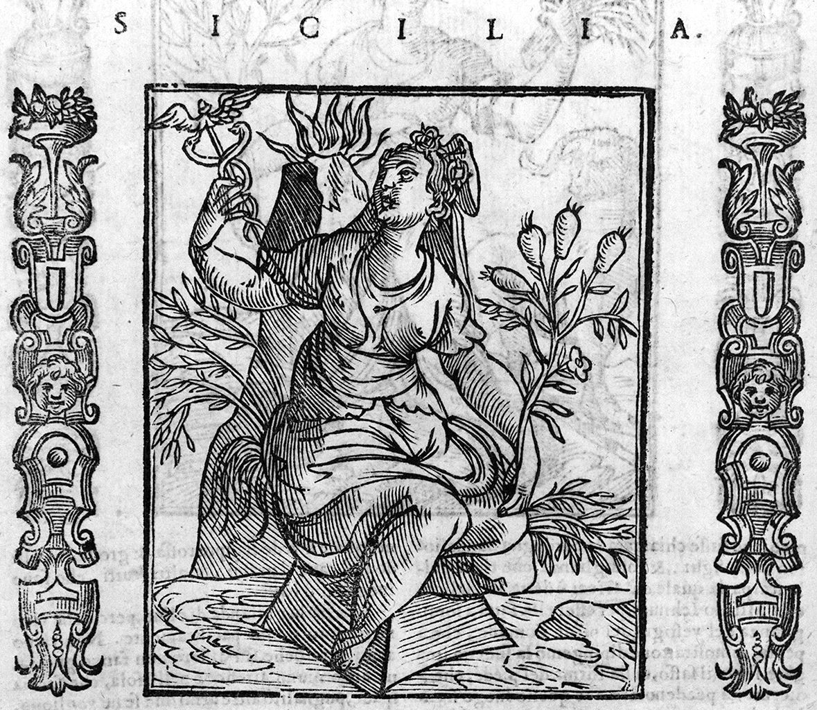 Sicilia (stampa, elemento d'insieme) - ambito veneto (sec. XVII, sec. XVII, sec. XVII)