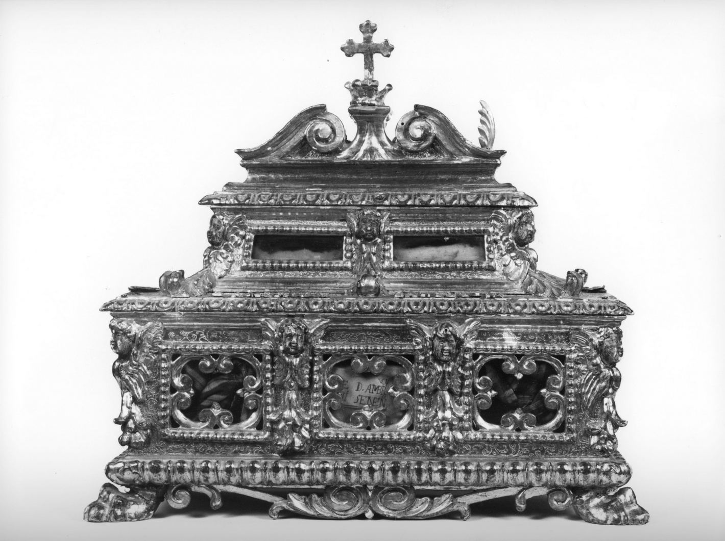 reliquiario a teca - a cassetta, serie - bottega italiana (sec. XVII)