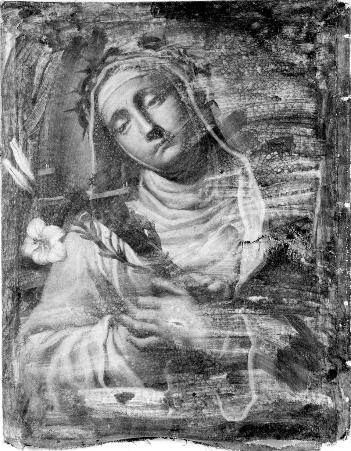 Santa Caterina da Siena (dipinto, opera isolata) - ambito senese (terzo quarto sec. XVII)