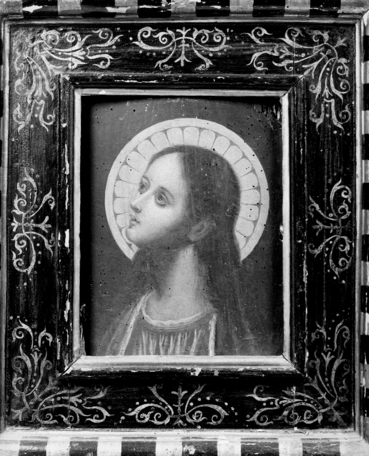 Madonna annunciata (dipinto, elemento d'insieme) - ambito toscano (sec. XVII)