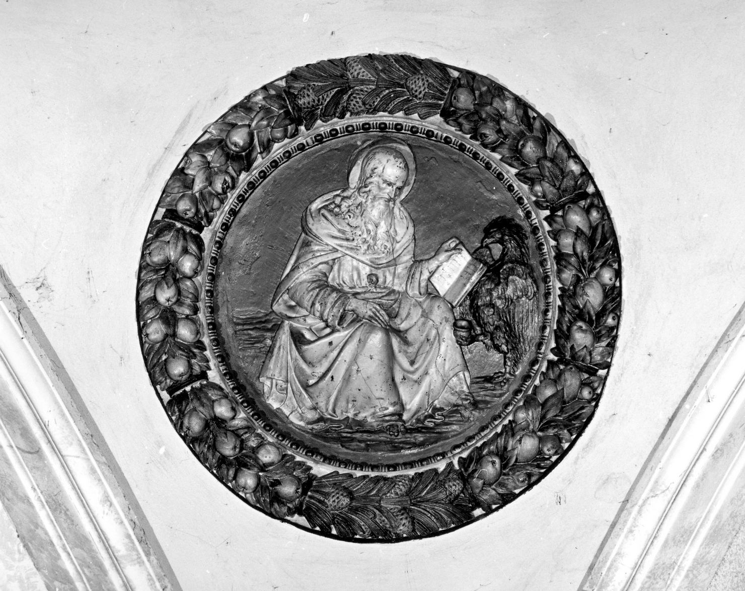 San Giovanni Evangelista (rilievo, elemento d'insieme) - ambito toscano (fine sec. XIX)