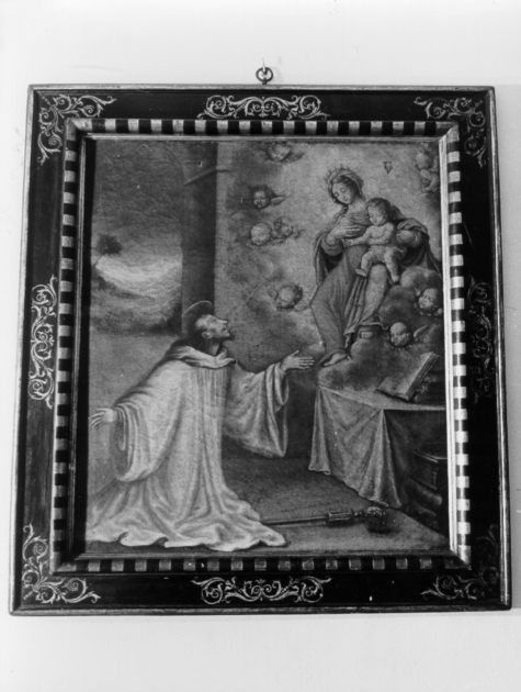 Madonna con Bambino e il beato Bernardo Tolomei (dipinto) - ambito toscano (sec. XVII)