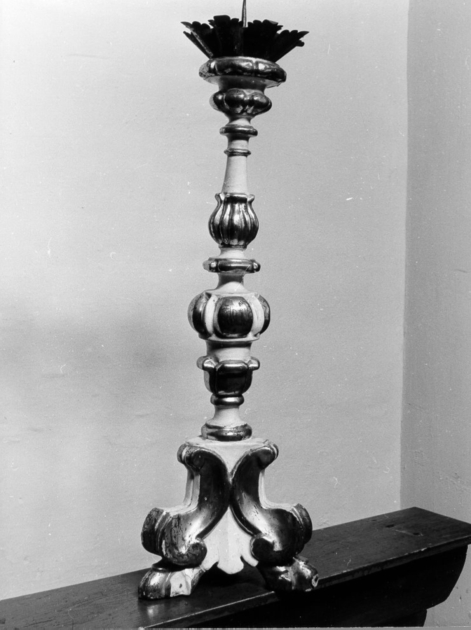 candeliere, serie - bottega toscana (secc. XVII/ XVIII)