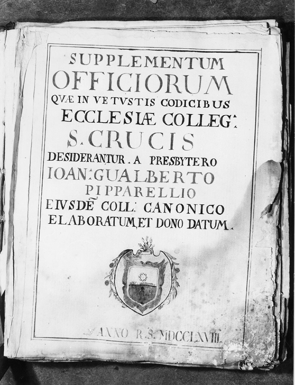 manoscritto - bottega toscana (sec. XVIII)