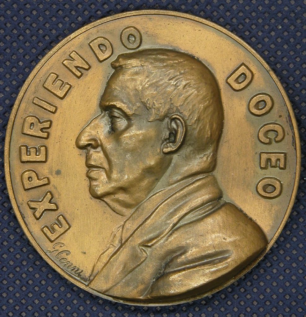 Diritto: Busto di Guido Ferrarini; Rovescio: Iscrizione  (medaglia, opera isolata) di Cenni G, Barlacchi (sec. XX)