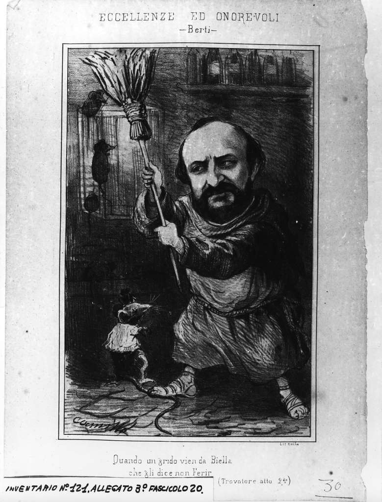 ritratto d'uomo (stampa) di Rolla, Camillo (sec. XIX)